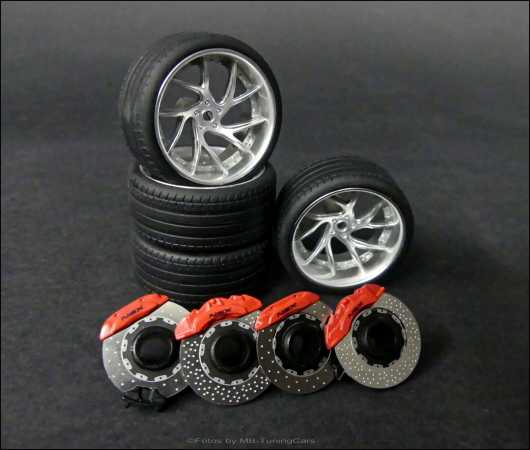 1:18 Honda NSX LibertyWalk LBWK Rim Set